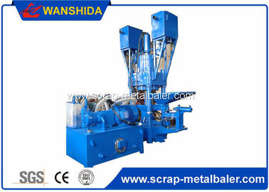 1800 - 2000kg / H Capacity Metal Briquetting Machines Vertical Structure WANSHIDA