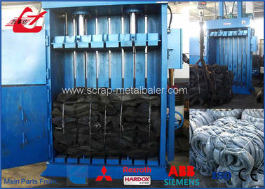 Scrap Tire Baler Hydraulic Baling Machine , Vertical Baling Press Machine 2000Kgs
