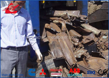 Hydraulic Shear Baler Metal Scrap Baling Shear 3m Chamber 74kW Electric Motor Drive