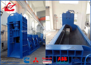 PLC Automatic Control Hydraulic Shear Baler For Waste Vehicles / Bikes