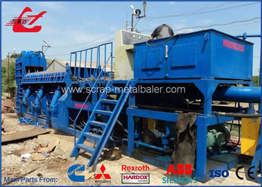 PLC Control 360kw Shear Baler / Waste Vehicles Scrap Shearing Press Machine