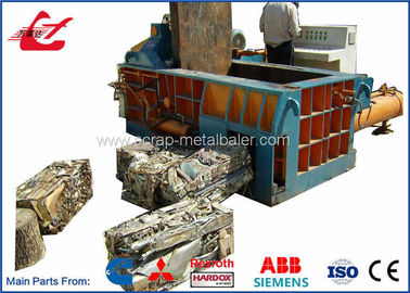 PLC Automatic Control Aluminum Can Compactor Machine , Scrap Steel Baler Machines 6500KG