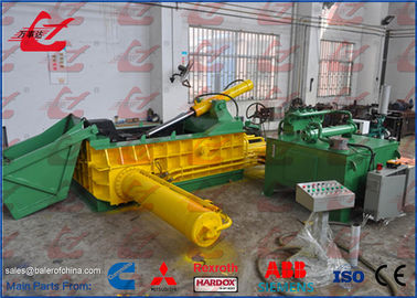 Buy 200 Ton Full Automatic Hydrauilc Metal Scrap Baling Machine With Feeding Hopper online manufacture