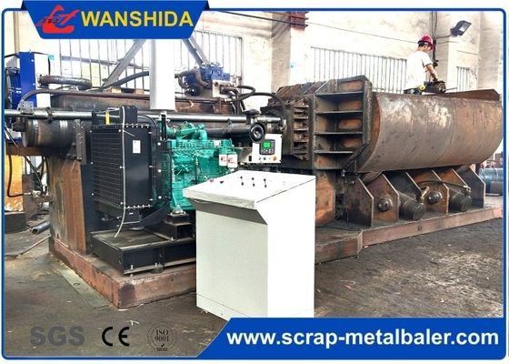 Buy Scrap metal baling press machine with feeding grab for waste aluminum profile light scrap metal online manufacture