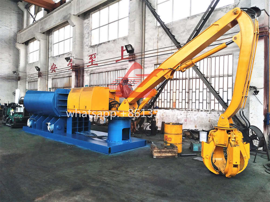 Buy WANSHIDA Scrap Metal Baler With Feeding Grapple For Mixed Scrap Aluminum Metal online manufacture