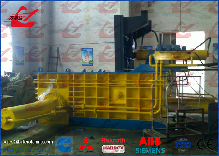 Waste Vehicle Car Compactor Metal Baler Machine , Powerful Scrap Car ...