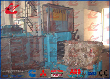 Automatic Waste Paper Baling Machine , Waste Carton Baler Horizontal Baling Press