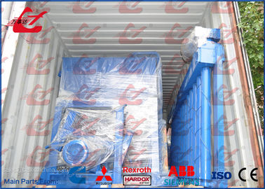 1000KG Bale Waste Paper Balers Horizontal Baling Machine PLC System Controlled