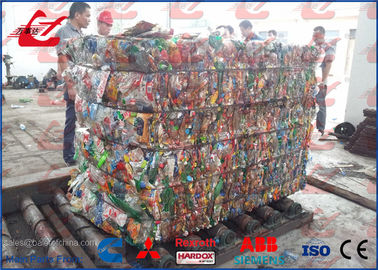 125 Ton Horizontal Baler Waste PET Bottle Baling Machine For Plastic Bottles And Cartons