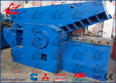 Strong Cutting Force Scrap Metal Cutter Alligator Machinery , 18.5kW Scrap Steel Shearing Machine