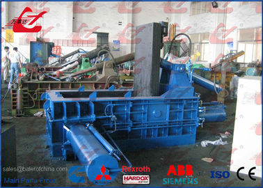PLC Automatic Control Aluminum Can Compactor Machine , Scrap Steel Baler Machines 6500KG