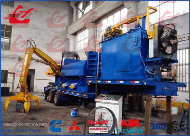 Tailer Mobile Scrap Baler Logger Hydraulic Baling Press Automatic Feeding and Discharding