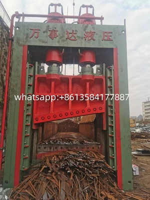 Scrap metal Equipment Guillotine shear for metal recycling yard 20ton/h