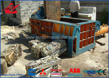 Metal Recycling Scrap Baler Machine 250Ton Side Push Out Bailing Press PLC Control