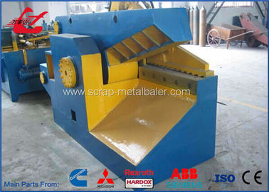 Strong Cutting Force Scrap Metal Cutter Alligator Machinery , 18.5kW Scrap Steel Shearing Machine