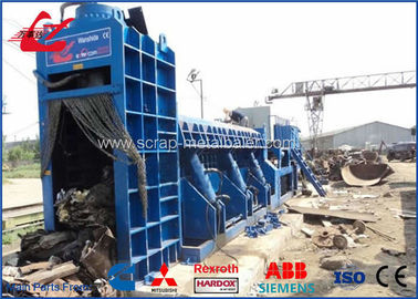 PLC Control 360kw Shear Baler / Waste Vehicles Scrap Shearing Press Machine