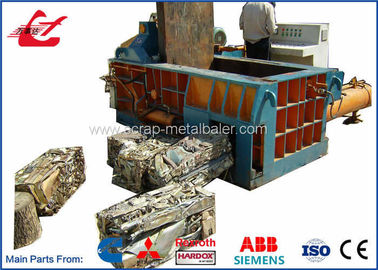 Full Automatic Hydraulic Metal Scrap Baler Machine Side Push Out Discharge 125Ton