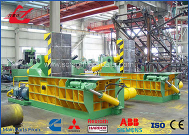 Automatic Baler Metal Press Machine , High Capacity Metal Scrap Baler Machine