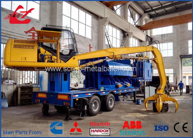 Portable Waste Steel Scrap Baler Logger , Full Automatic Car Bodies Hydraulic Baler Machine