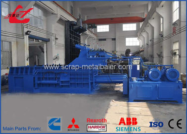 PLC Automatic Hydraulic Scrap Metal Baler With Bale Side Push Out