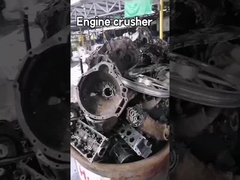 High Efficiency Steel Scrap Shredder Machine , Engine Crusher Machine 1 - 2m3 / H Capacity