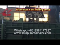 High density Front out Aluminum cans baling press scrap metal baler machine