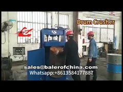 Y82-25 Oil Drum Crusher Hydraulic drive make drum 60mm height