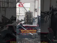WANSHIDA Hydraulic  Scrap Metal Baler Compactor Turn out type PLC automatic control