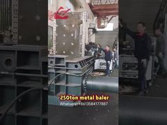 WANSHIDA 250ton hydraulic scrap metal baler for baling press hms heavy metal scrap