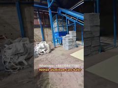 160ton Aluminum cans baling press baler machine